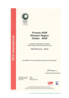 Forests NSW Certificate